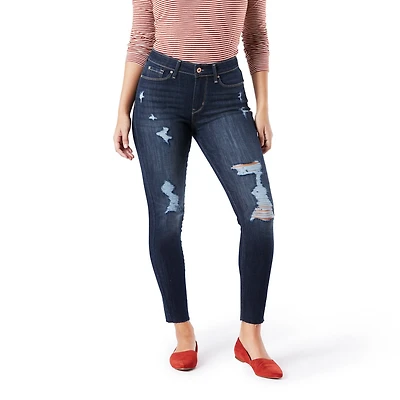 Levi Strauss Signature.MC Filiforme taille haute coupé à la cheville pour femme