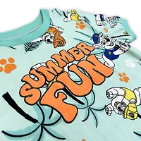 Paw Patrol Toddler Boy's short sleeve  T-Shirt and Shorts 2 piece Pajamas Set
