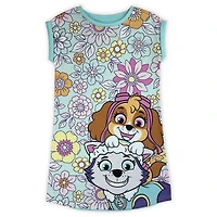 Paw Patrol Girls Dolman sleeve nightgown, with crewneck, lightweight perfect for lounging.