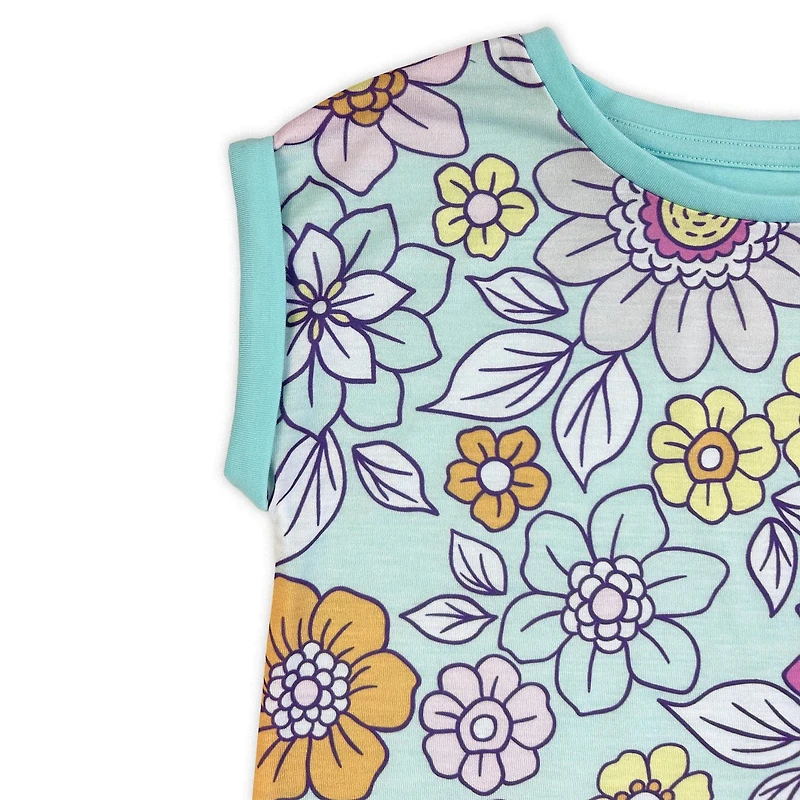 Paw Patrol Girls Dolman sleeve nightgown, with crewneck, lightweight perfect for lounging.