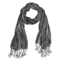 Écharpe rayée avec fil de cils en lurex George pour femmes