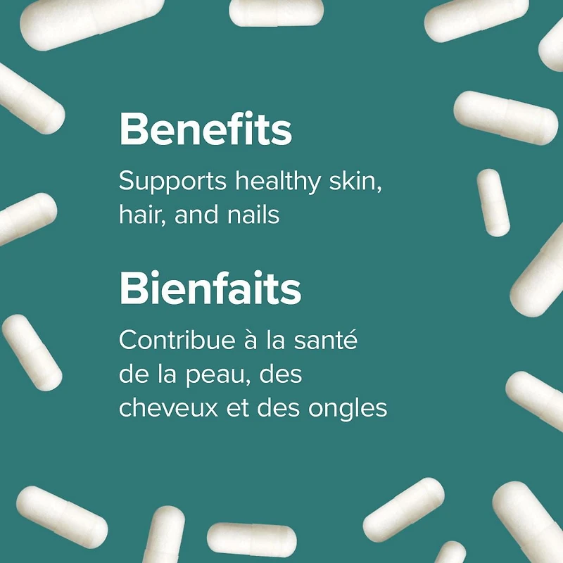 Webber Naturals® Biotin 10 000 Mcg  Extra Strength, 45 Vegetarian capsules