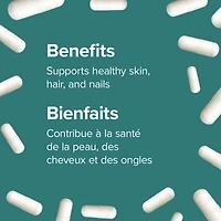 Webber Naturals® Biotin 10 000 Mcg  Extra Strength, 45 Vegetarian capsules