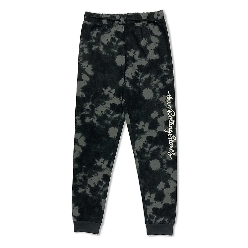 Rolling Stones Pantalon de jogging garçon. Ces pantalons de jogging longs en polaire ont une taille élastique avec cordon de serrage, élastique autour des chevilles et
