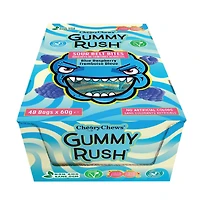 Gummy Rush Sour Belt Bites - Blue Raspberry 60g