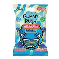 Gummy Rush Sour Belt Bites - Blue Raspberry 60g