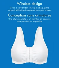 Bestform 9706014 Comfort Cotton Blend Front Close Sports Bra