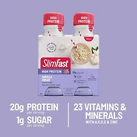 SlimFast Advanced Nutrition High Protein Vanilla Cream Meal Replacement Shake, 4 x 325ml
