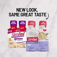 SlimFast Advanced Nutrition High Protein Vanilla Cream Meal Replacement Shake, 4 x 325ml