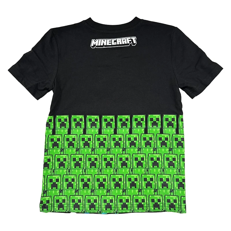 Minecraft Garçons Creeper Stockpile T-Shirt à Manches Courtes
