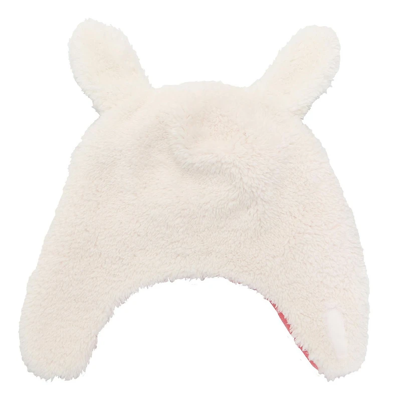 FlapJackKids - Baby, Toddler, Kids, Girls Reversible Sherpa Fleece Hat - Double Layered - Bunny/Deer