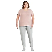 George Plus Women's Short Sleeve V-Neckline Lounge Tee