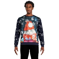 Coton ouaté de Noël avec encolure ronde George pour hommes