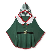 Chandail de style poncho de lutin de Noël George Plus pour femmes