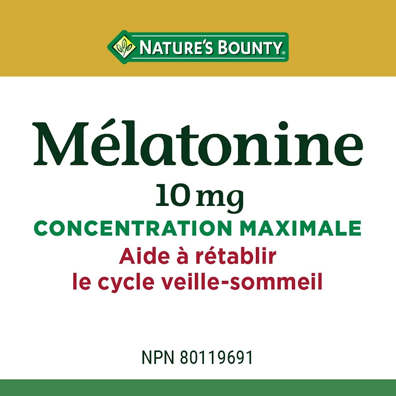 Mélatonine 10 mg format économique 120 comprimés