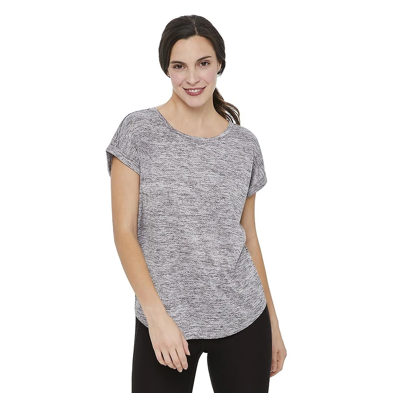T-shirt à manches roulées Athletic Works pour femmes