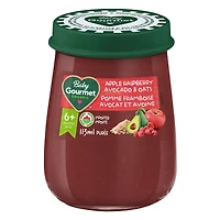 Baby Gourmet Organic Baby Food Jar Apple Raspberry Avocado & Oats, Purée - Jar