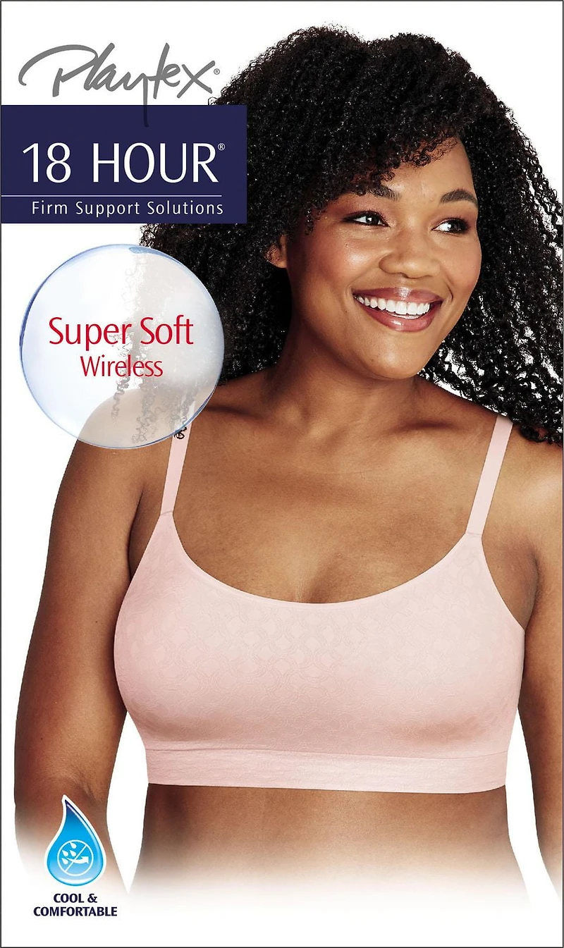 Soutien-gorge confortable sans armature et sans coutures de Playtex Tailles: P - 3TG