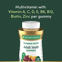 NATURE'S BOUNTY Multivitamines pour adultes, aide à soutenir la fonction immunitaire, aide au développement des os et des dents, saveurs de cerise, de raisin et d’orange 150 paquet