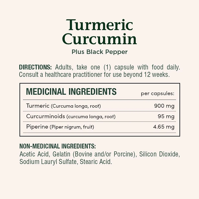 NATURE'S BOUNTY Curcumine du curcuma avec poivre noir, 1 000 mg, antioxydant, soulage les articulations et aide la digestion, capsules 90 paquet
