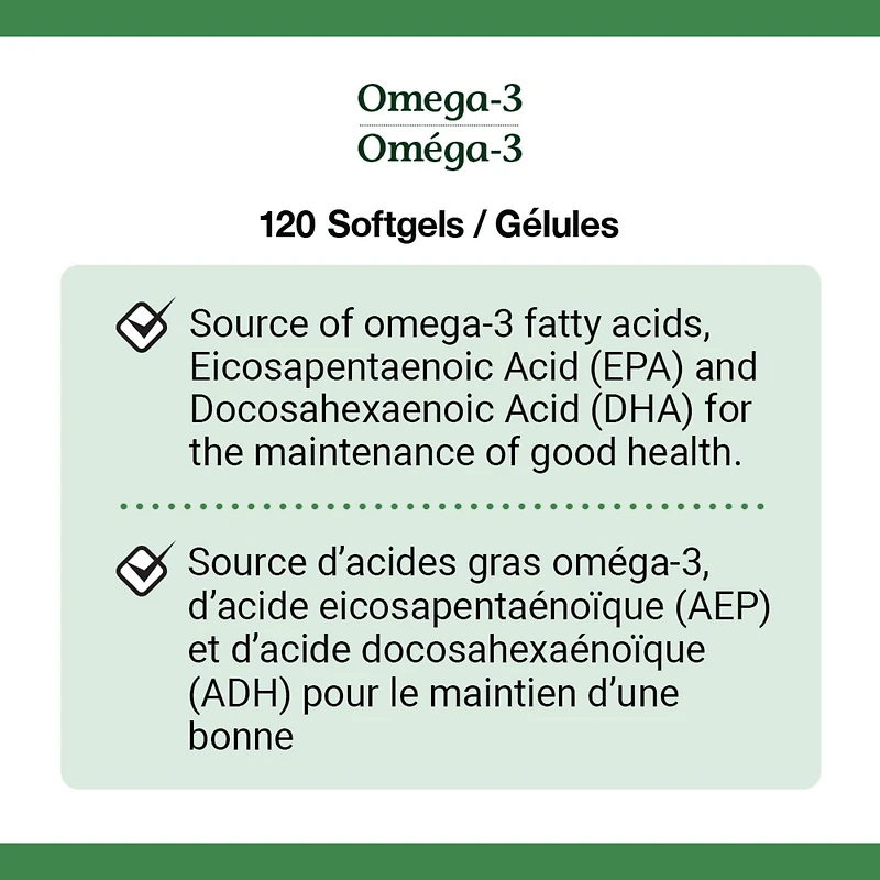 NATURE'S BOUNTY Omega-3 Fish Oil, 1200 mg, Value Size, Supports Cognitive Health & Brain Function, Source of Omega-3 Fatty Acids EPA & DHA, Softgels 120.0 count, 120 Softgels