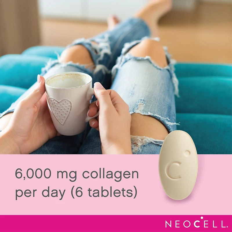NeoCell Super Collagen + C, Collagen Supplement, 120 Tablets