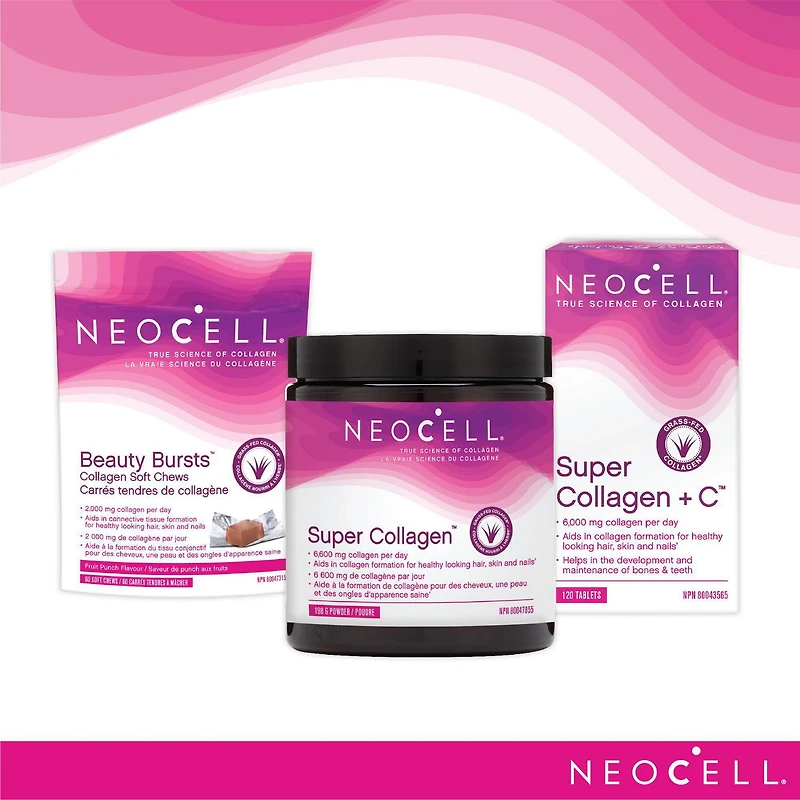 NeoCell Super Collagen + C, Collagen Supplement, 120 Tablets