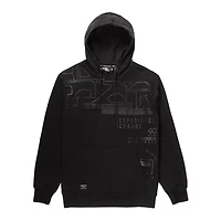 Chandail manches longues à capuchon Dark Black pour hommes