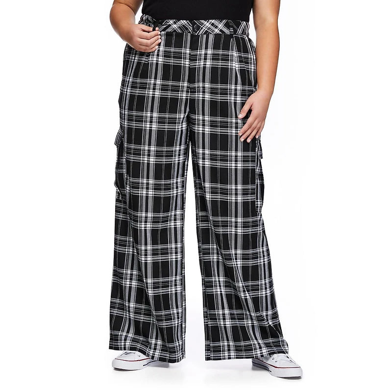 Harper + Zoe Plus Women's Wide Leg Utility Pant