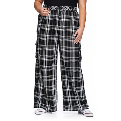 Harper + Zoe Plus Women's Wide Leg Utility Pant