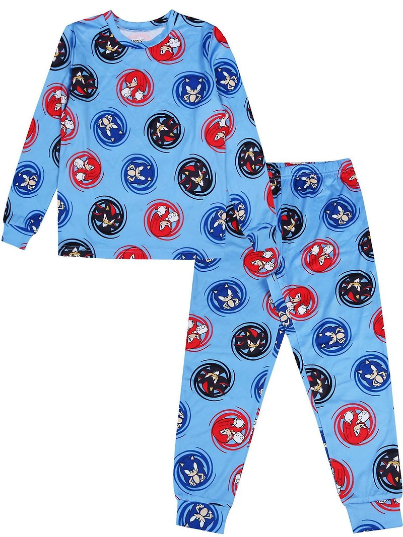 Sonic le hérisson - Pyjama 2 pièces en tricot - Enfants - Garçons TAILLES : TP-G