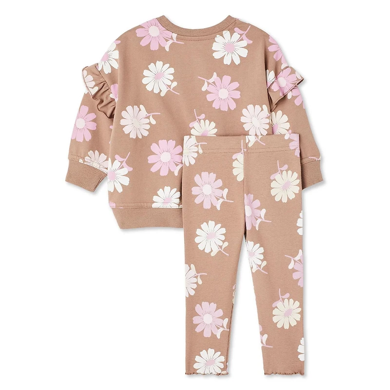 George Baby Girls' Ruffle 2-Piece Set