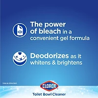Clorox® Disinfecting Toilet Bowl Cleaner with Bleach, Fresh Scent, 709 mL, Kills 99.9% of germs*