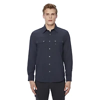 Chemise pour hommes manches longues Dark Black Tailles P-TTG