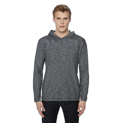 Tee-shirt Capuchon manches longues Dark Black pour hommes Tailles P-TTG