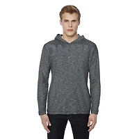 Tee-shirt Capuchon manches longues Dark Black pour hommes Tailles P-TTG