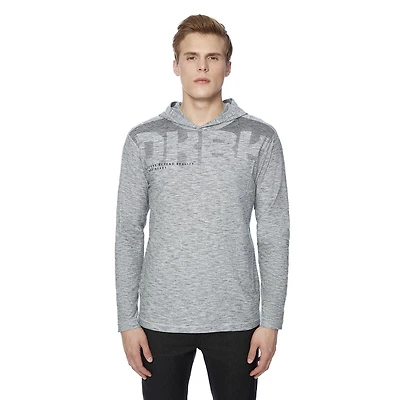 Tee-shirt Capuchon manches longues Dark Black pour hommes Tailles P-TTG