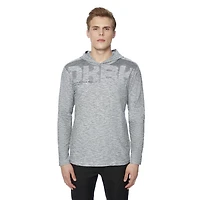 Tee-shirt Capuchon manches longues Dark Black pour hommes Tailles P-TTG