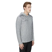 Tee-shirt Capuchon manches longues Dark Black pour hommes Tailles P-TTG