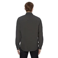 Chemise pour hommes manches longues Dark Black Tailles P-TTG