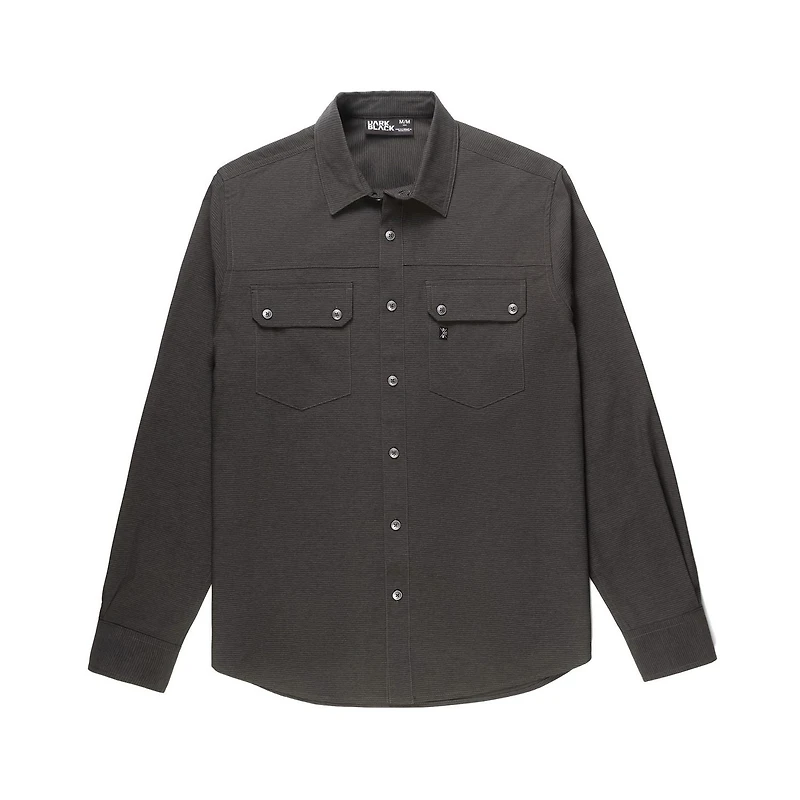 Chemise pour hommes manches longues Dark Black Tailles P-TTG