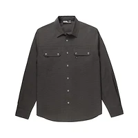 Chemise pour hommes manches longues Dark Black Tailles P-TTG