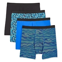 Lot de 4 caleçons boxeurs Athletic Works pour hommes Tailles P–TG