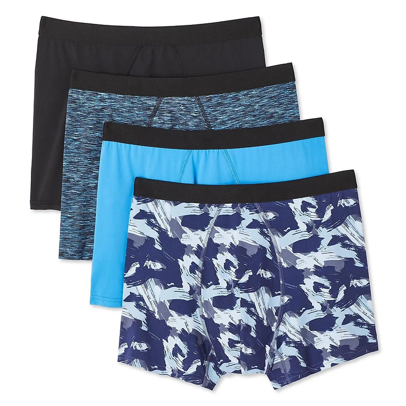 Athletic Works Men's Trunks 4-Pack, Sizes S-XL