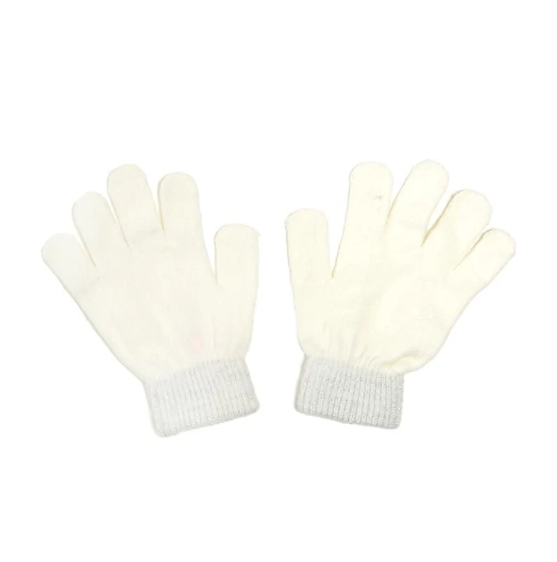 Justice™ Brand Pearl Embellished Knit Hat with Matching Knit Scarf and Gloves 3 Piece Set