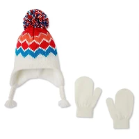 George Toddler Girls' Hat and Mittens 2-Piece Set