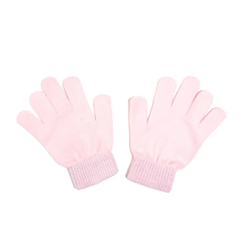 Justice™ Brand Pearl Embellished Knit Hat with Matching Knit Scarf and Gloves 3 Piece Set