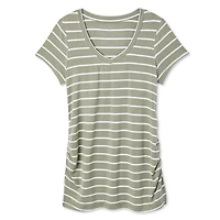 Paisley Sky Maternity Basic V-Neckline Tee