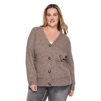 Cardigan à manches longues George Plus pour femmes Tailles 1X-4X