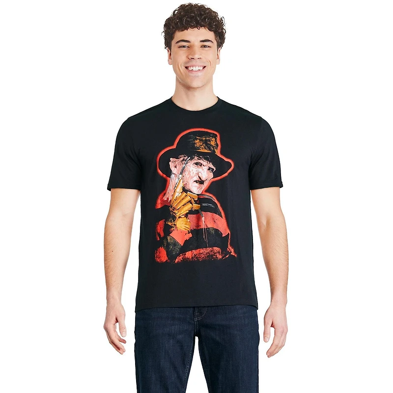 T-shirt à manches courtes Freddy Les griffes du soir pour hommes Tailles P-TG